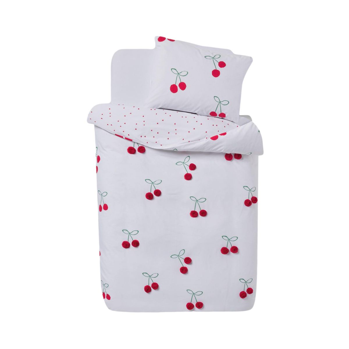 Housse de couette et taie en polycoton, NEXT