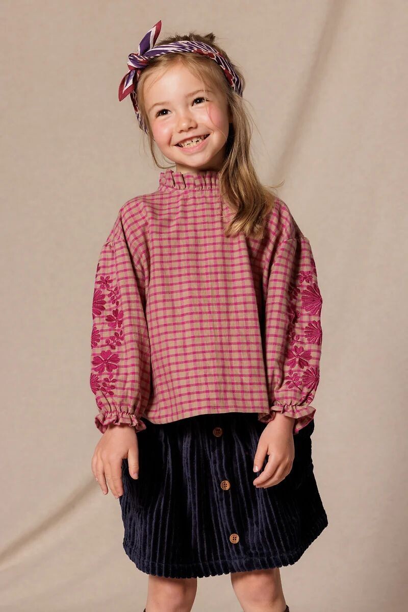 Blouse manches longues à carreaux TILDAK, APACHES COLLECTIONS