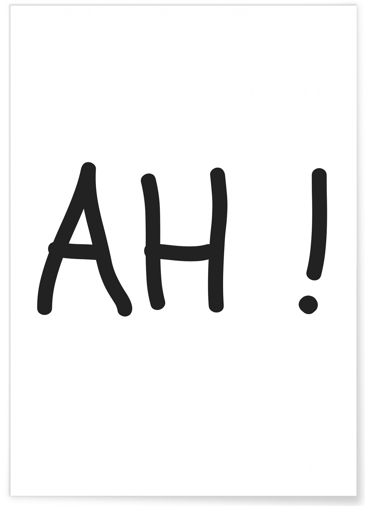 Poster Ah!, L'AFFICHERIE
