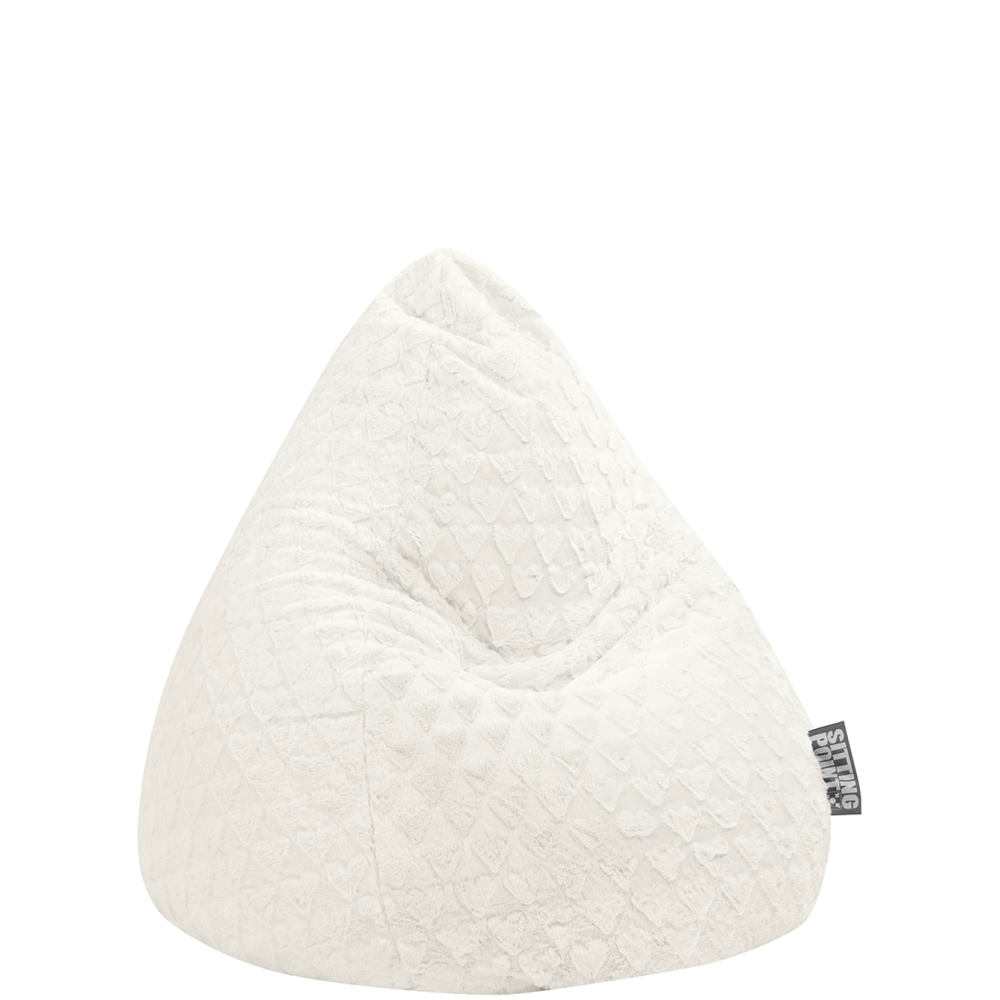 Pouf poire FLUFFY HEARTS L, SITTING POINT