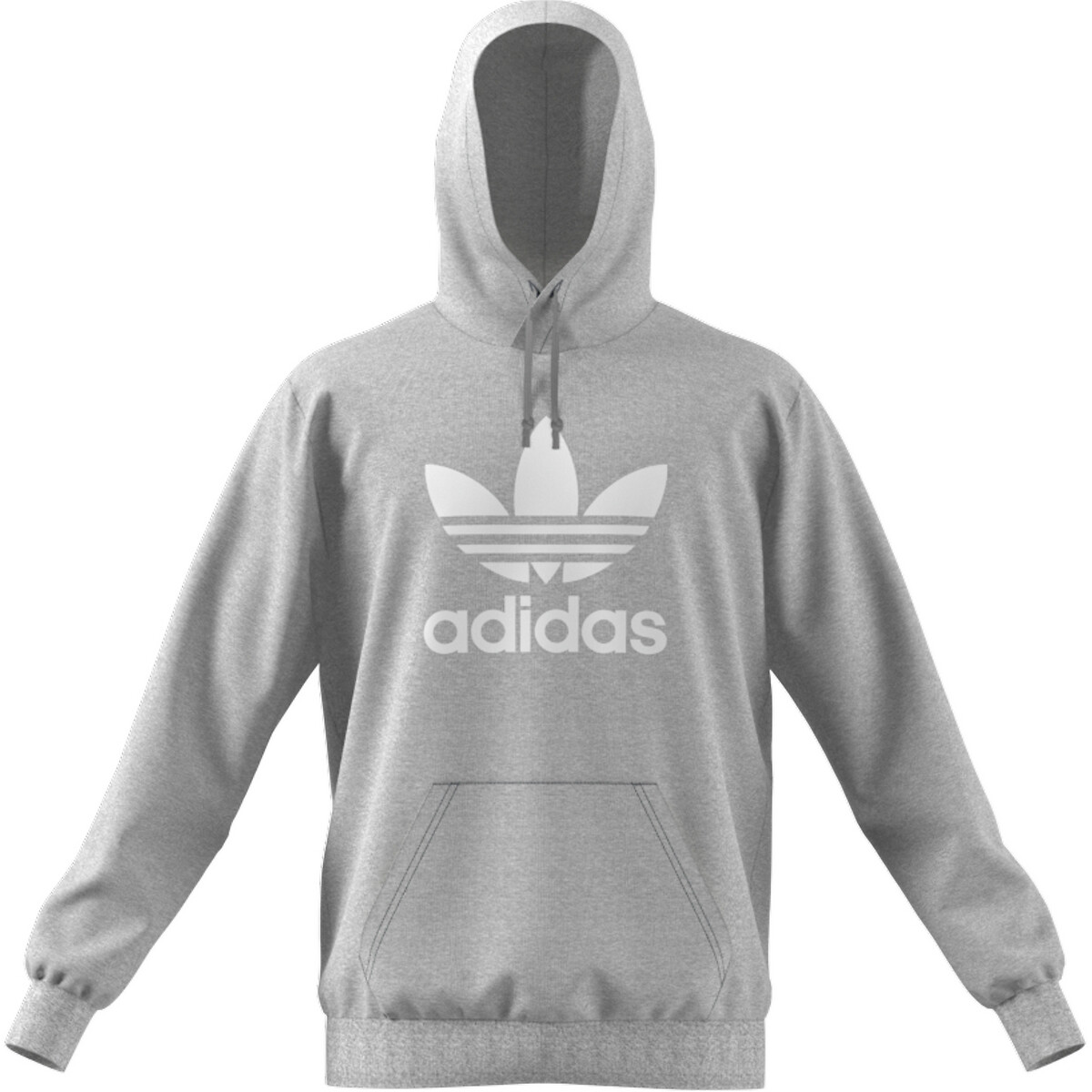 sla Beschuldiging wees gegroet Hoodie met trefoil logo grijs Adidas Originals | La Redoute