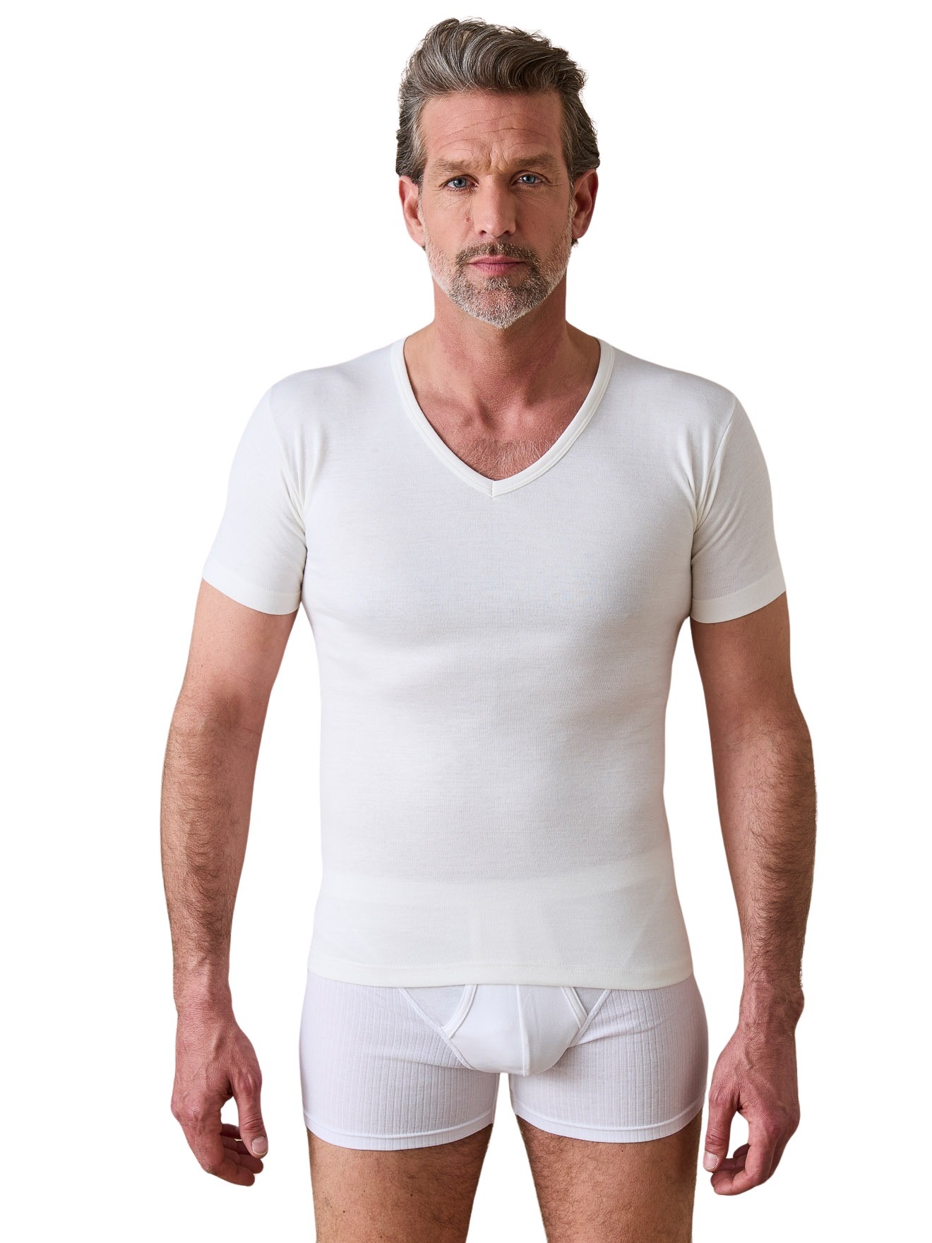 Lot 2 maillots de corps double face, DAXON