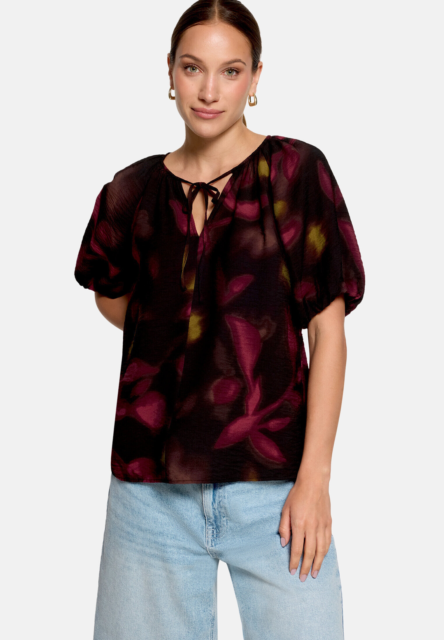 Blouse casual à imprimé à fleurs, ZERO