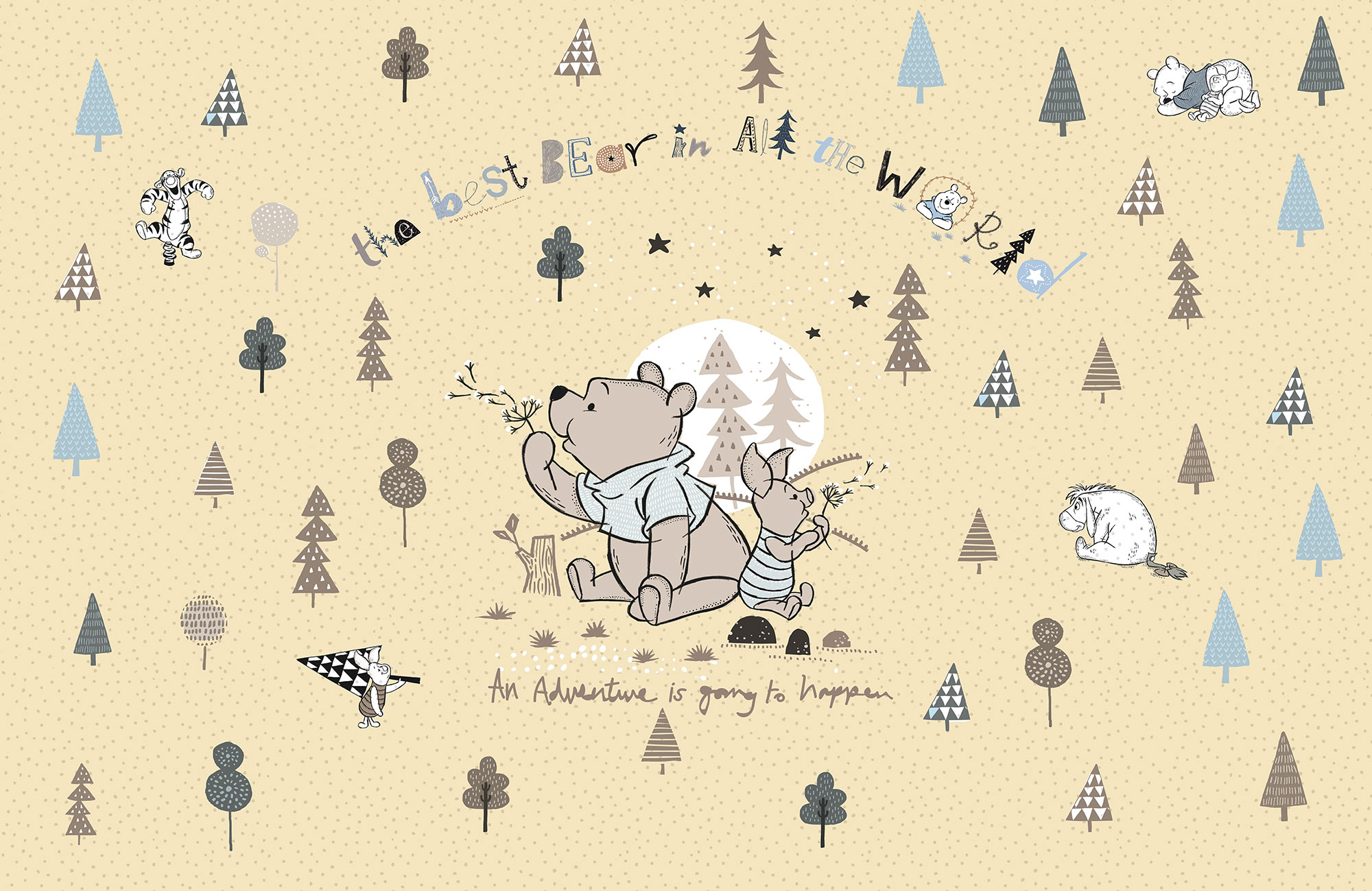 Papier peint Komar - Winnie the Pooh Best Bear - 400 x 260 cm, HEXOA