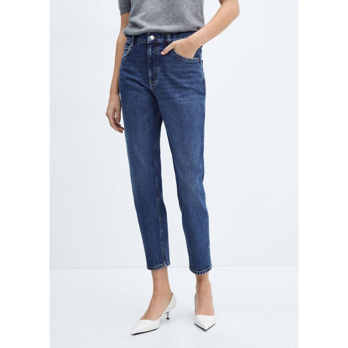 Jean mom taille discount elastique