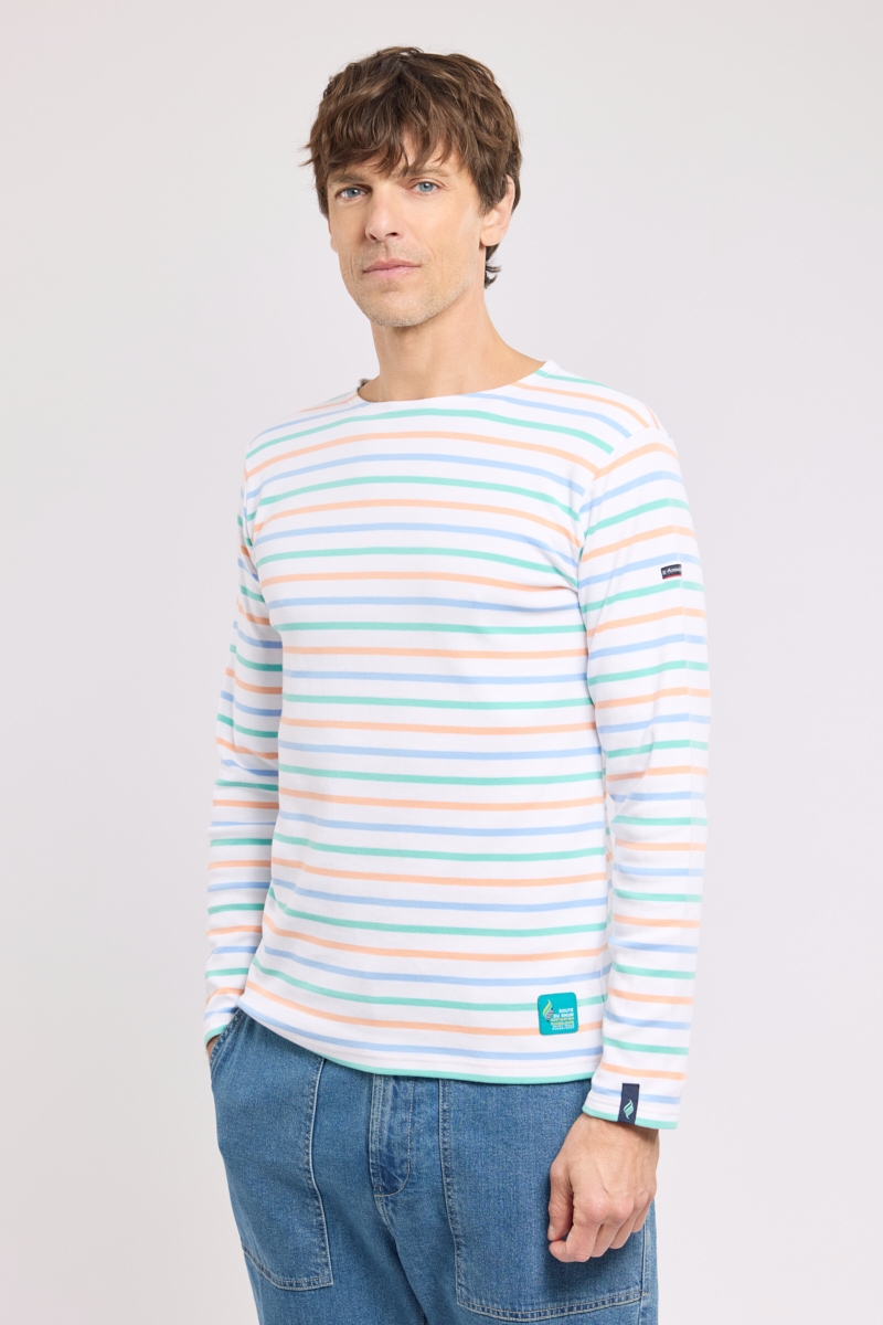 Marinière 4 couleurs en coton épais, ARMOR-LUX