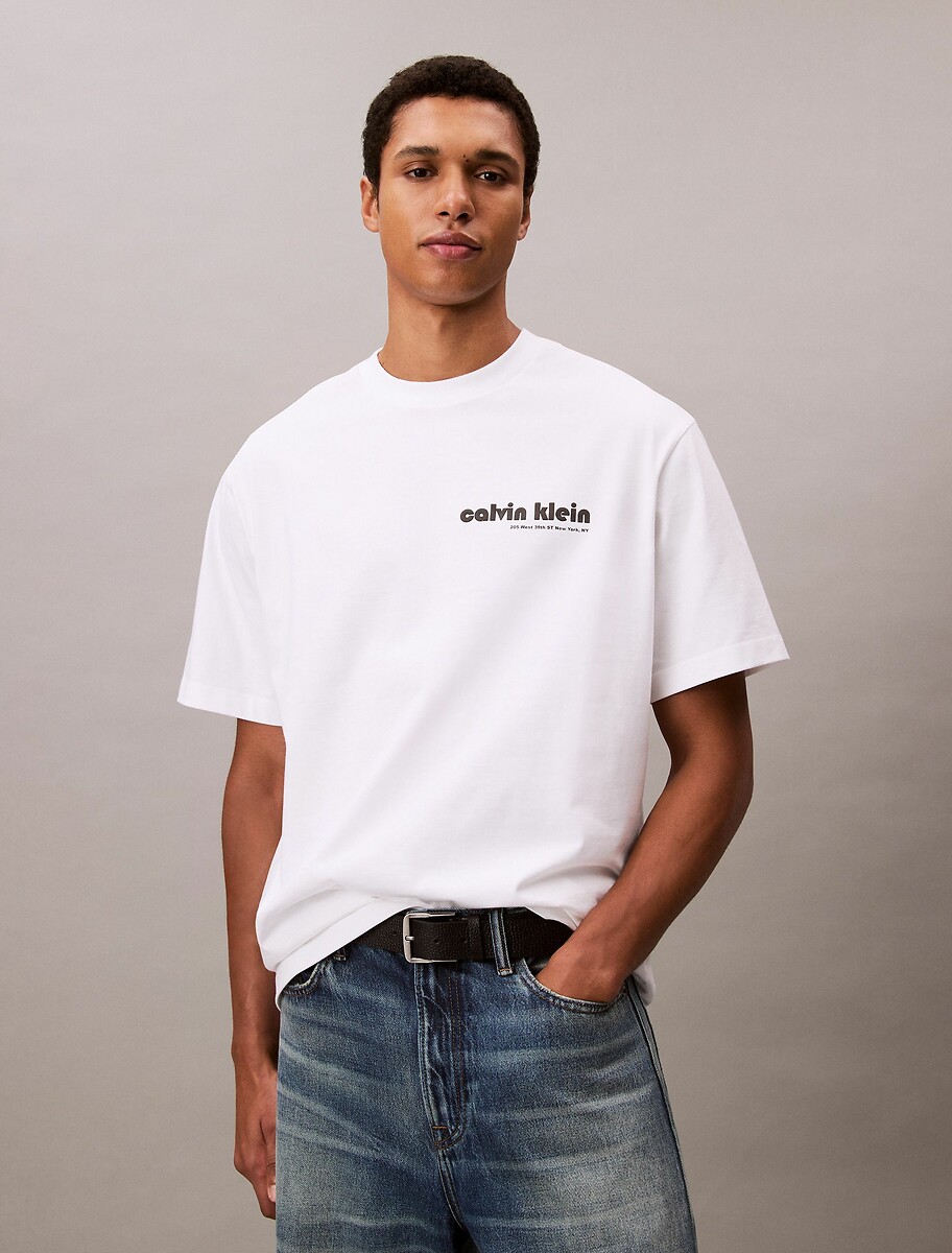 T-shirt maniche corte logo, CALVIN KLEIN JEANS