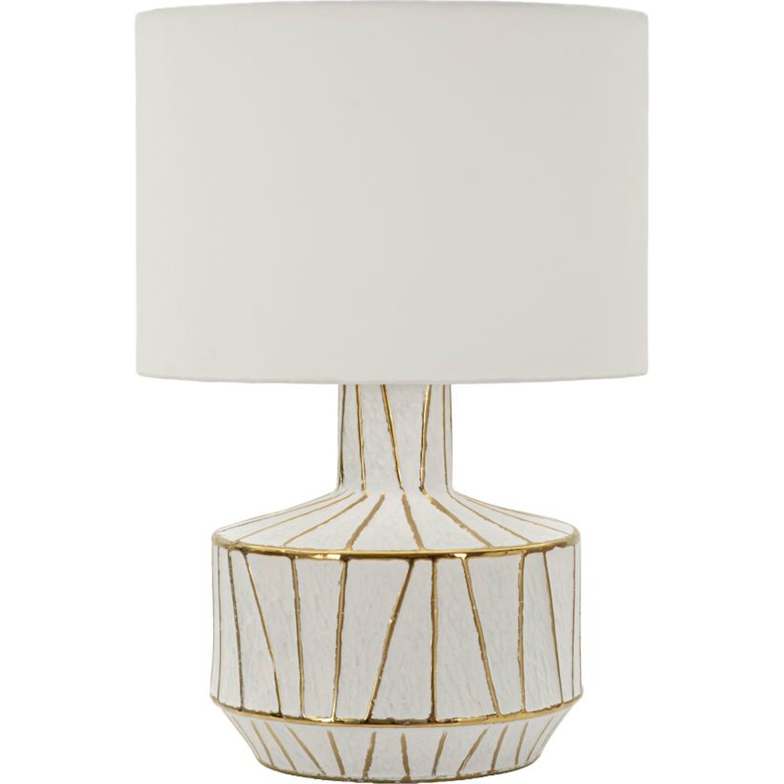 Lampe à poser en céramique abat-jour tissu MODERN, RECOLLECTION