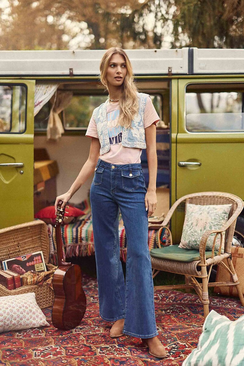 Peyton Flared Jeans with Wide Leg, LA PETITE ETOILE
