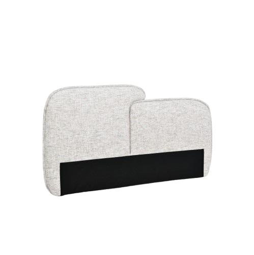 Tête de lit en tissu beige L194 cm Tandem, AMADEUS