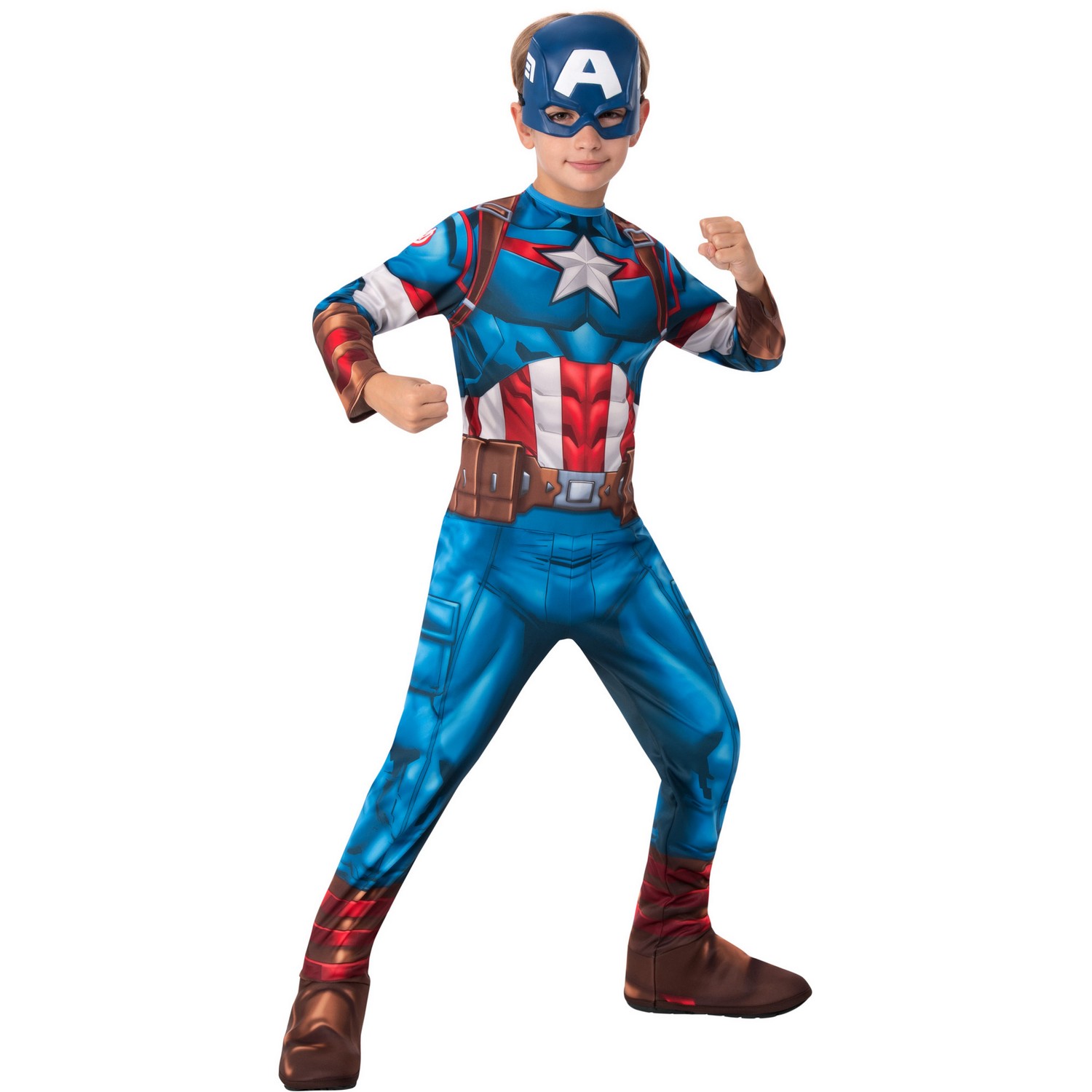 Deguisement bleu rouge blanc Captain America La Redoute