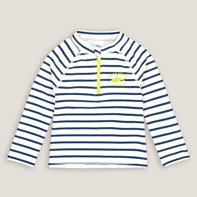 UV Protection Swim T-Shirt in Striped Print LA REDOUTE COLLECTIONS