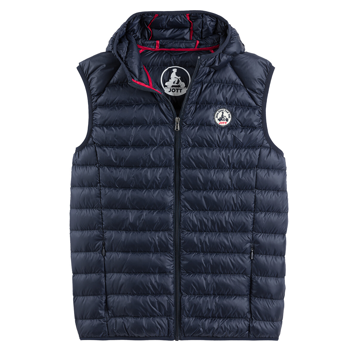 Pat Lightweight Padded Gilet with Embroidered Logo and Hood