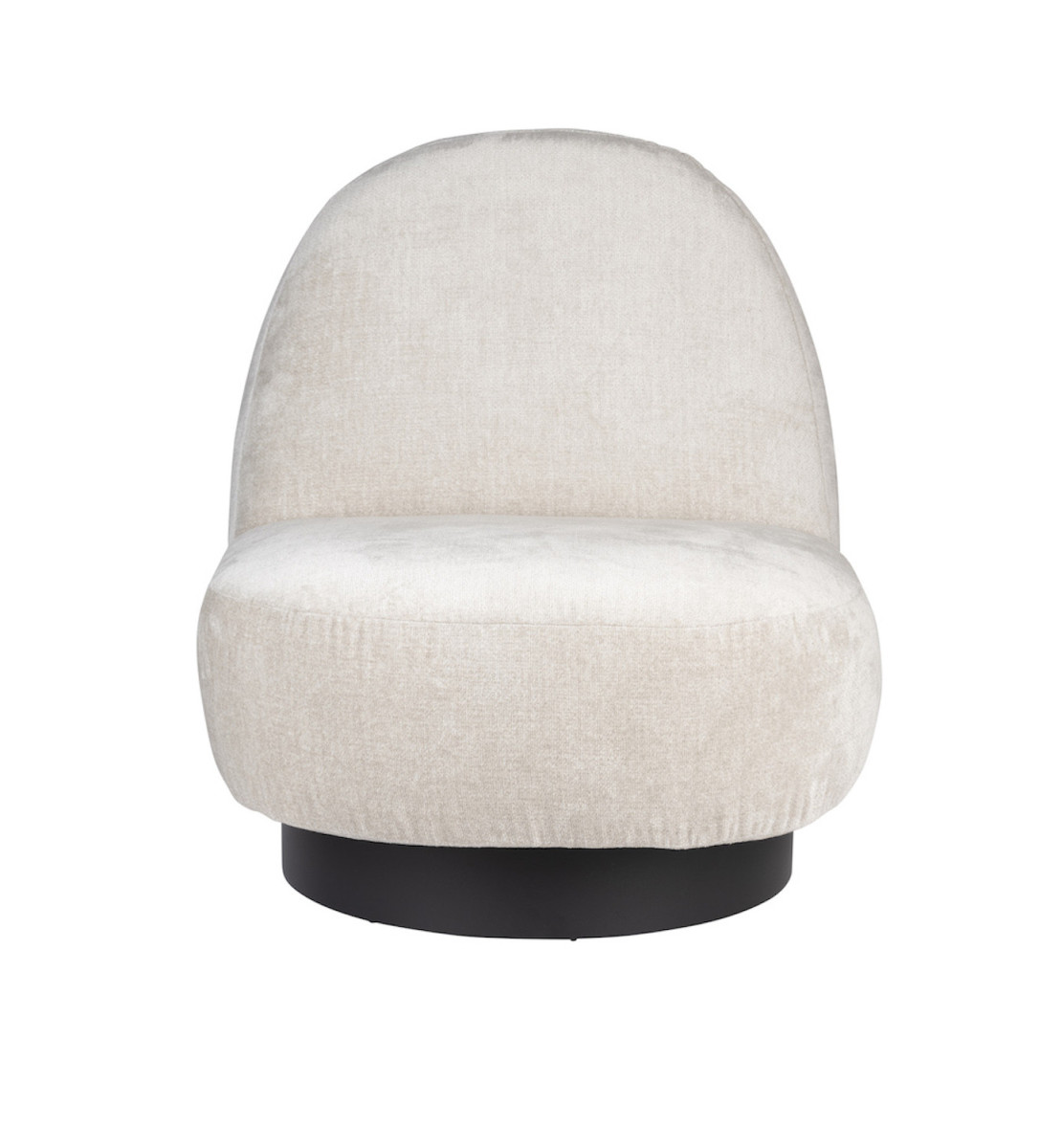 Fauteuil pivotant en tissu doux - EDEN, ZUIVER
