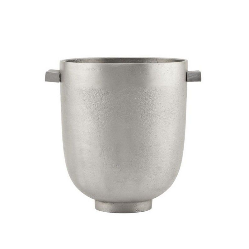 cache-pot design industriel aluminium brut  foem