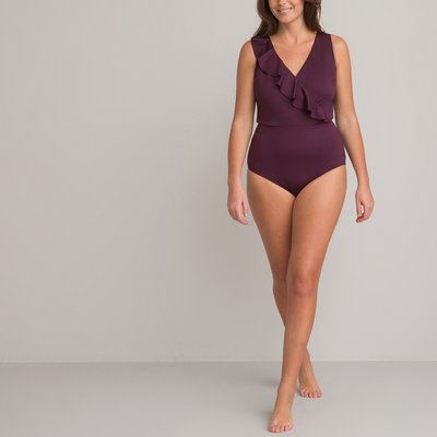 Ruffled Triangle Swimsuit LA REDOUTE COLLECTIONS PLUS