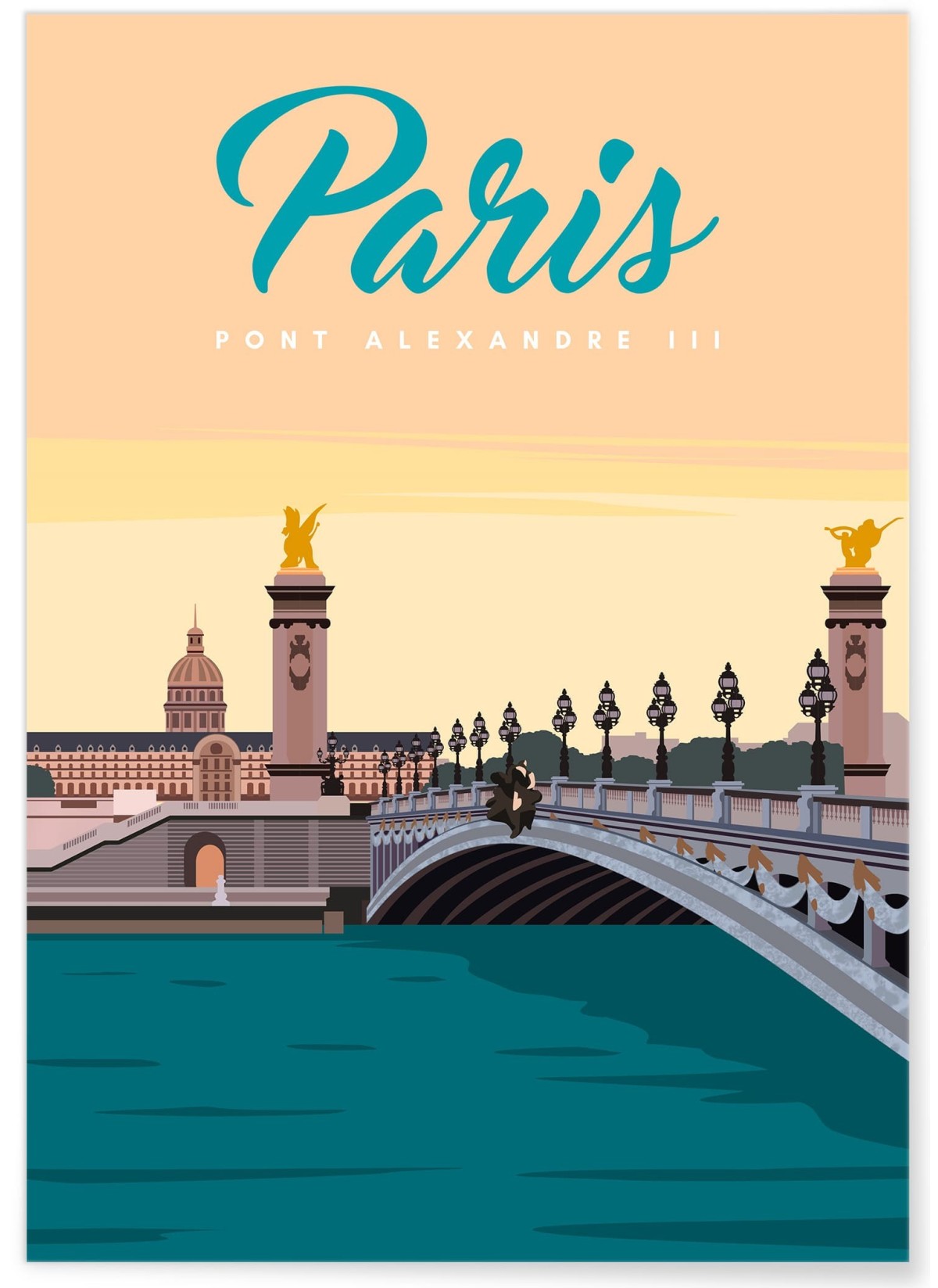 Affiche ville Paris - Pont Alexandre III, L'AFFICHERIE