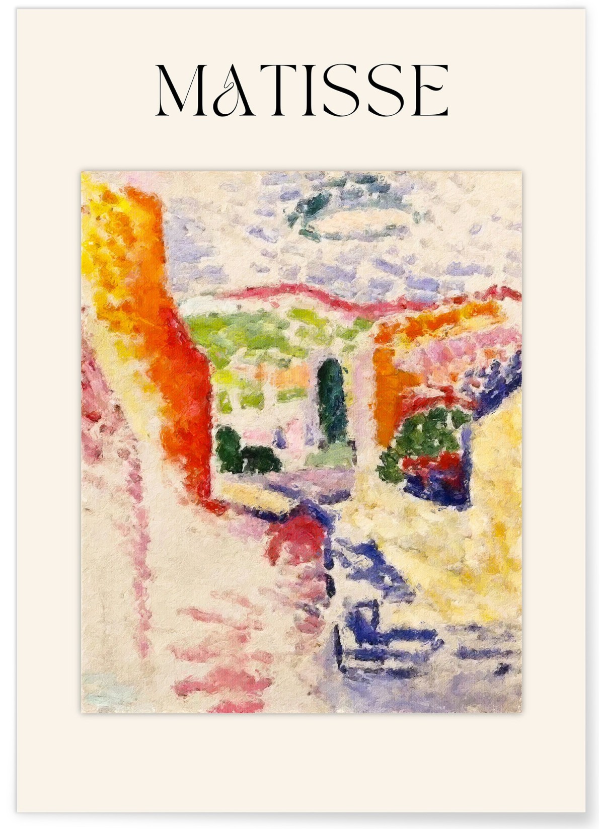 Affiche Matisse - Rue Méditerranéenne, L'AFFICHERIE