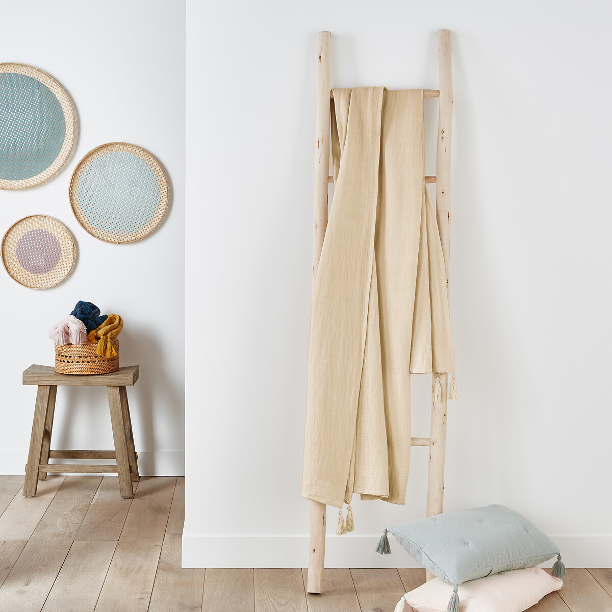 Plaid gaze de coton, Kumla