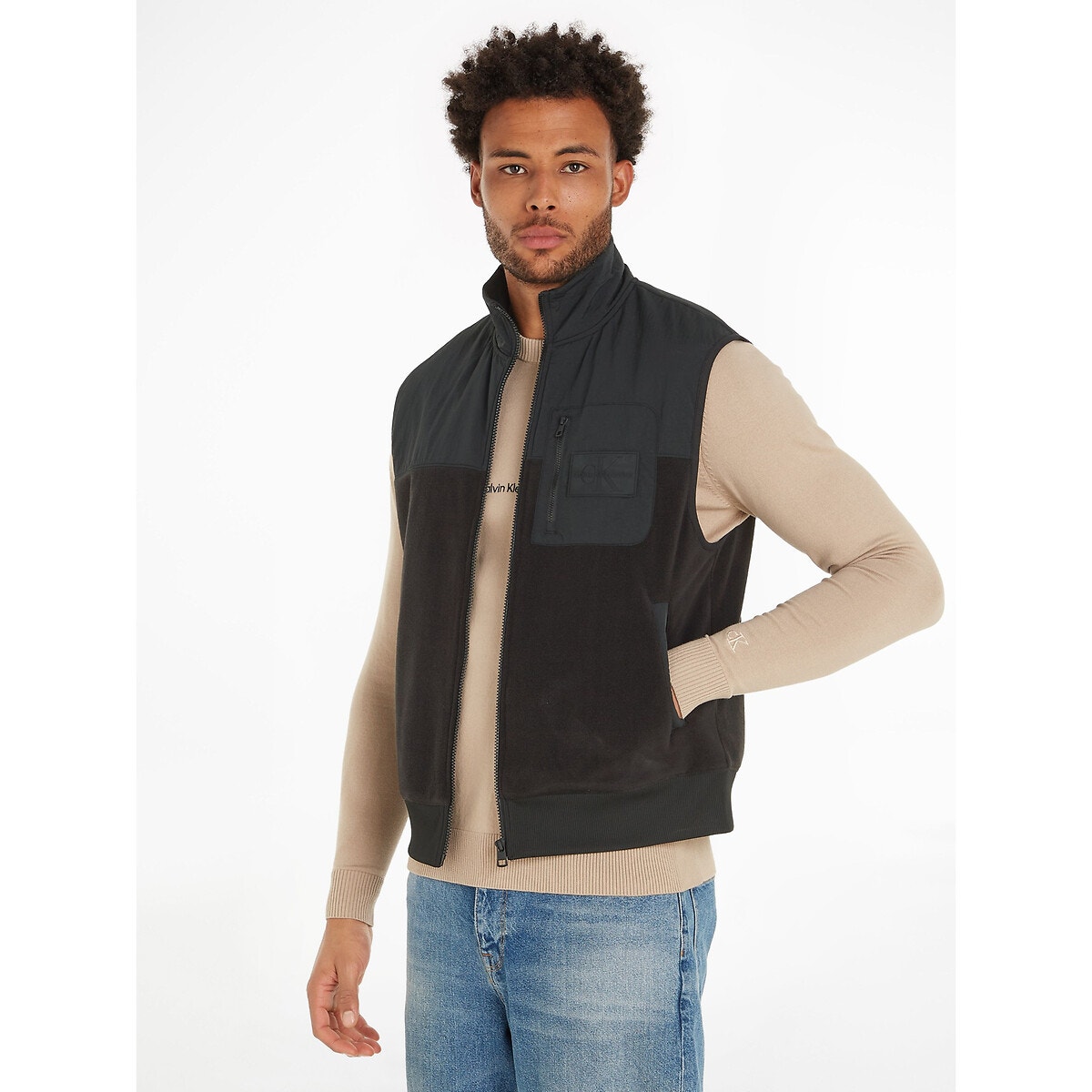 Gilet sans discount manche en jean