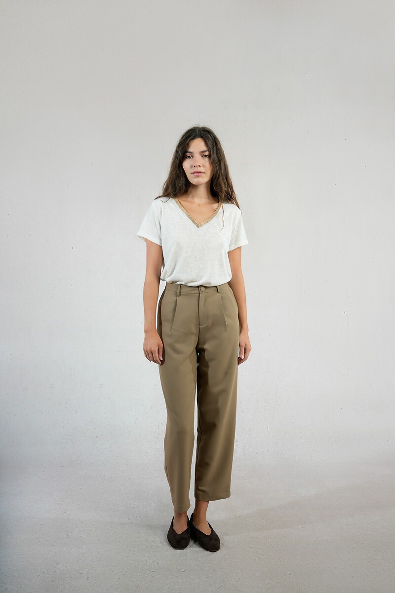 Straight Pleat Front Trousers, MOLLY BRACKEN