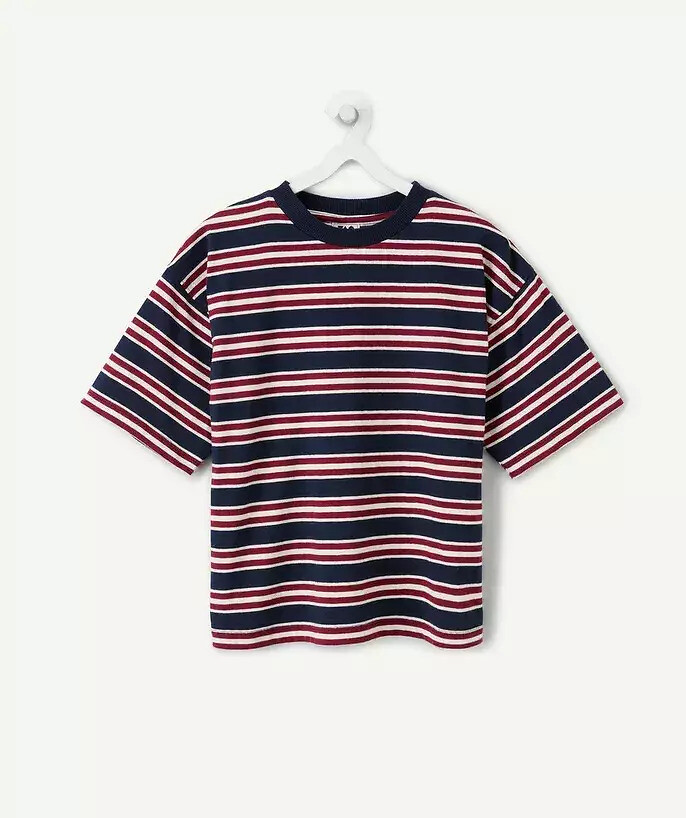 Gestreept T-shirt met korte mouwen, TAPE A L'OEIL