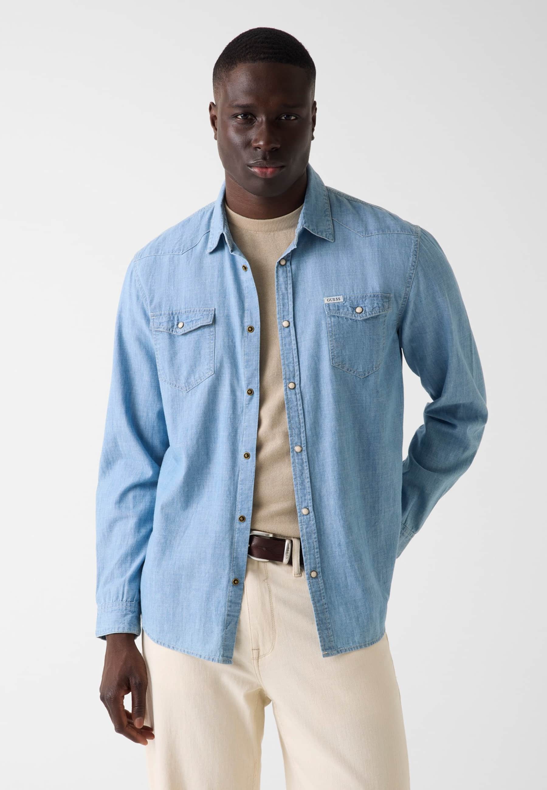 Chemise En Denim, GUESS