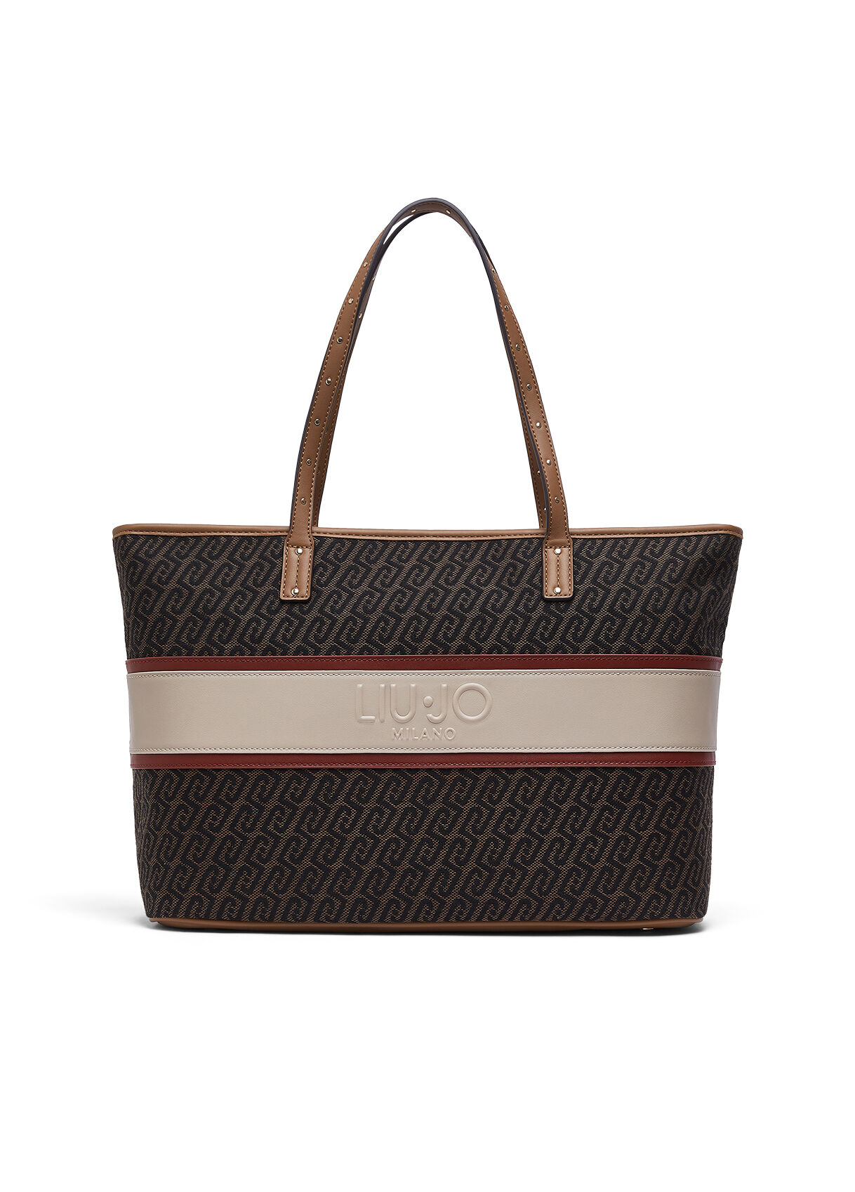 Sac tote format moyen monogramme, LIU JO