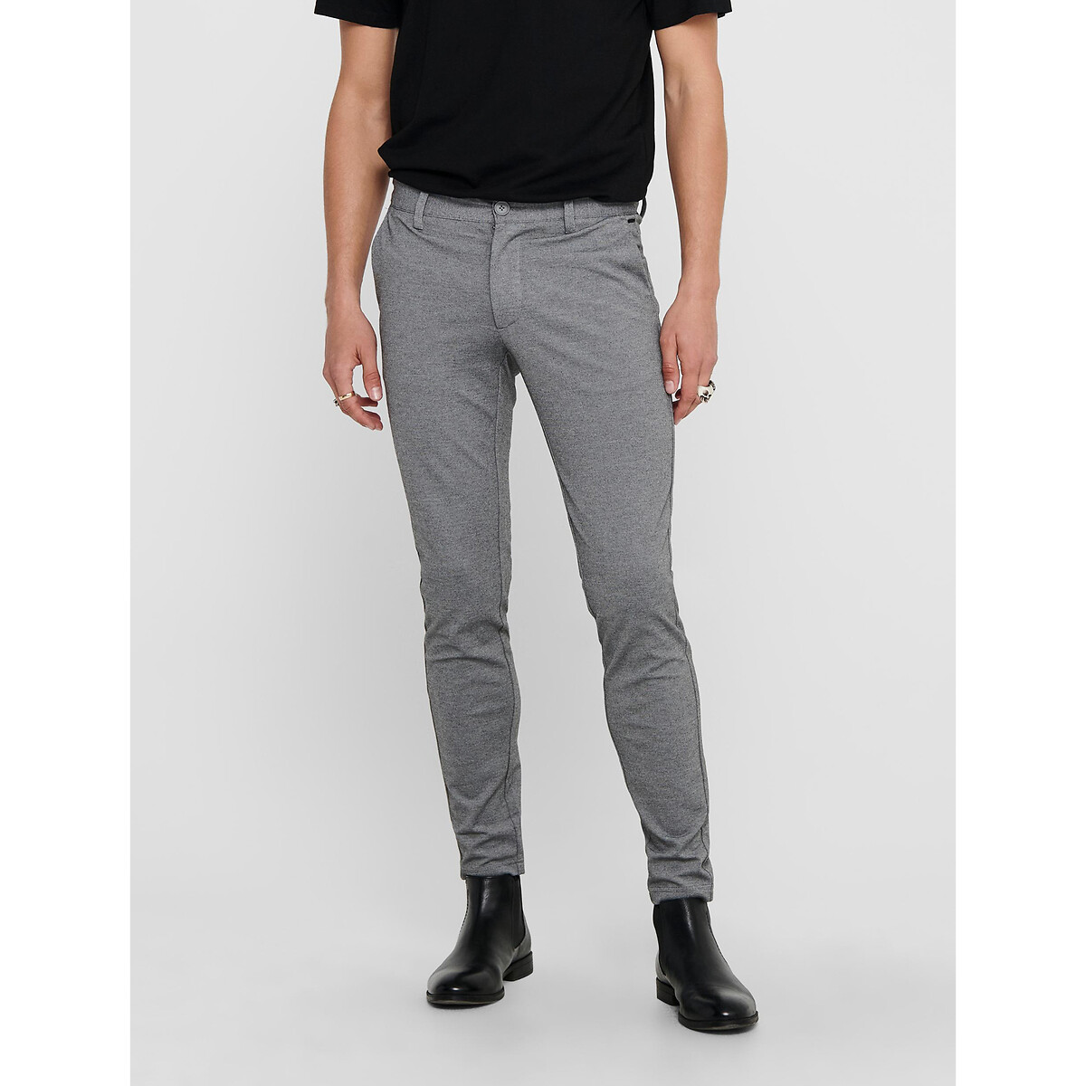 Pantaloni Mark slim elasticizzati, ONLY & SONS