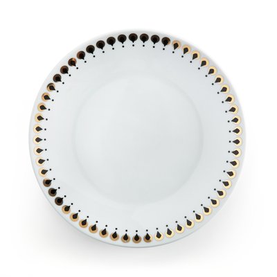 Set of 4 Mellah Metallic Porcelain Dessert Plates LA REDOUTE INTERIEURS