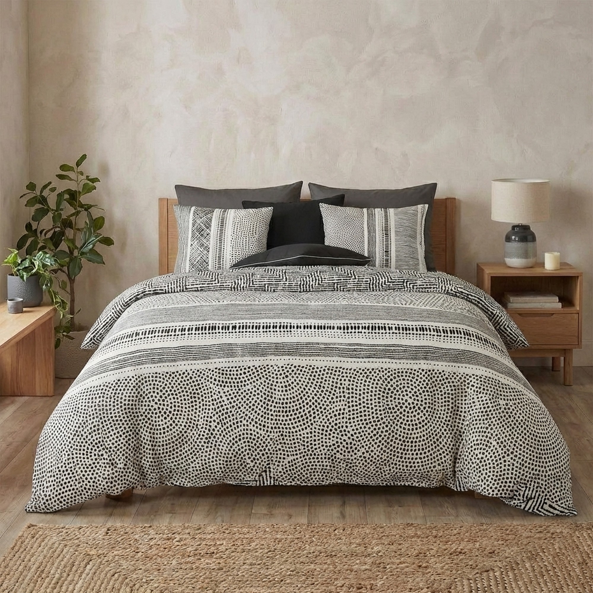 Parure de lit - Housse de couette coton 57 fils, EDEN