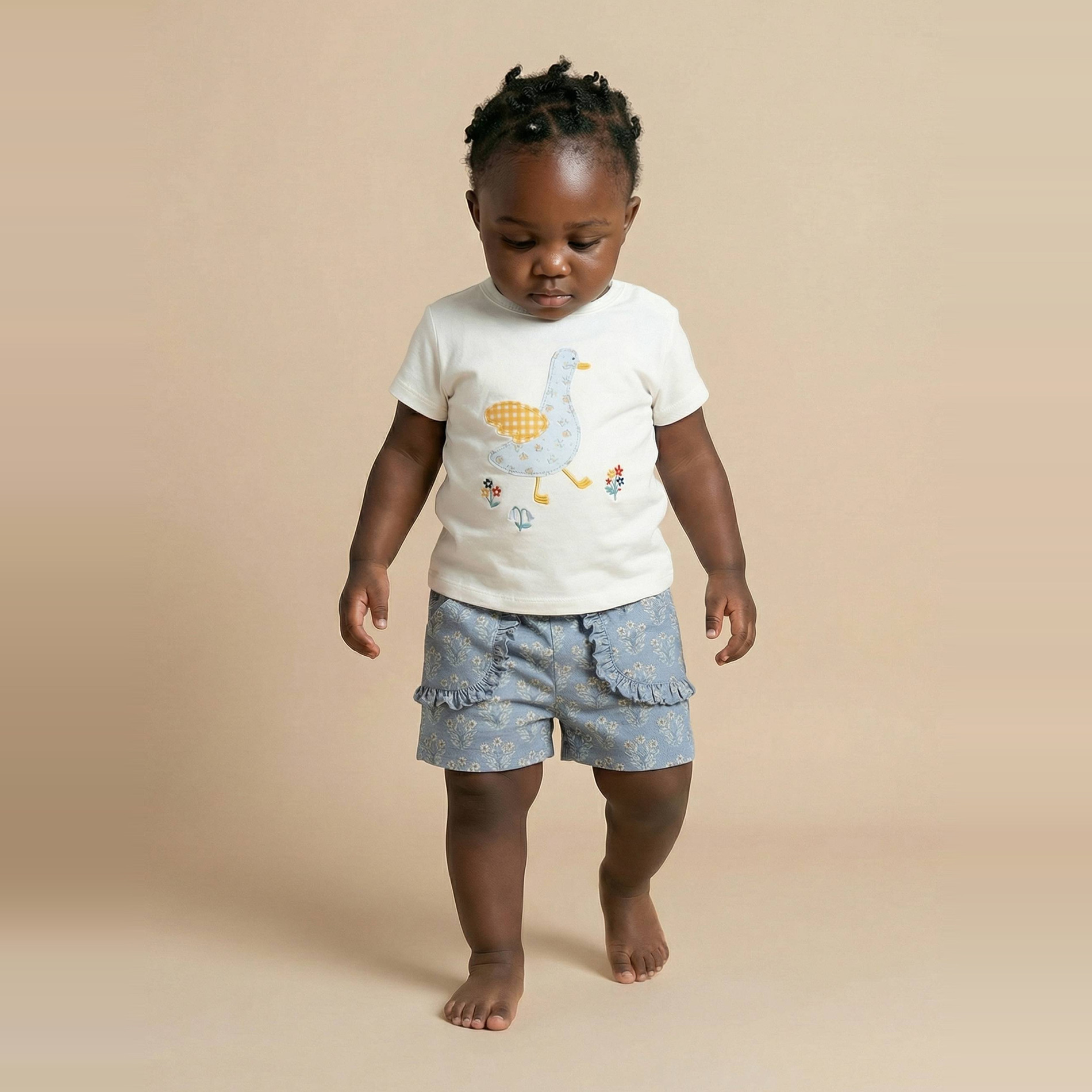 T-shirt manches courtes brodé en coton BIO GOTS, BOUT'CHOU