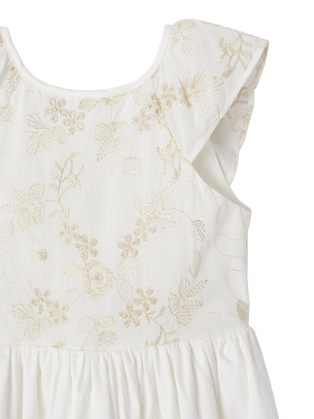 Jupe De Cérémonie Pour Fille En Tulle Brodé - Motif Fleurs Irisées, Taille élastique - Vertbaudet