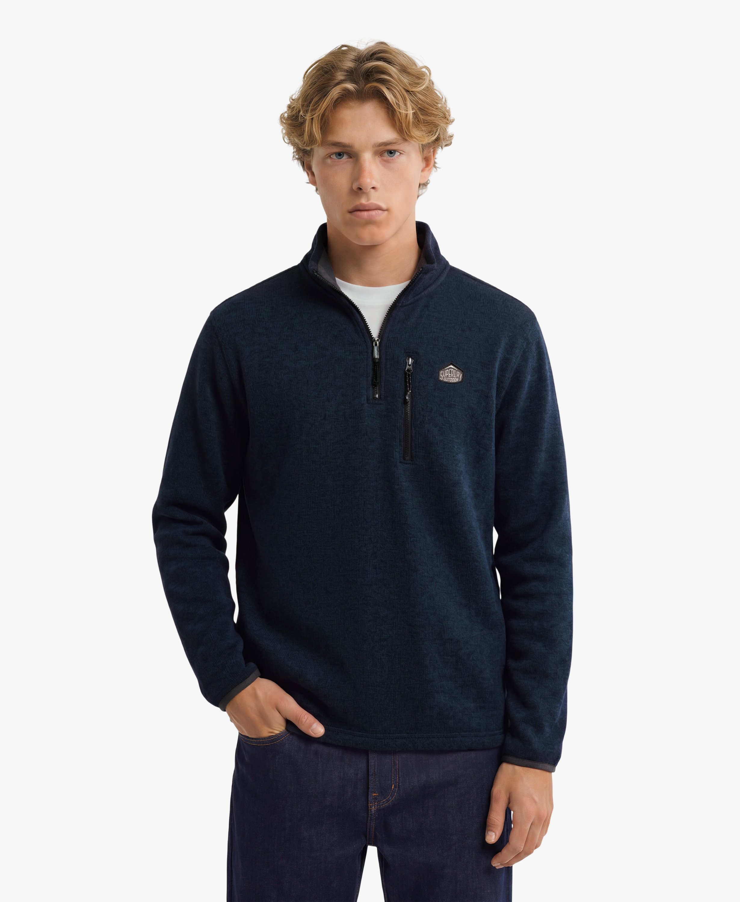Pull en polaire à col camionneur Storm, SUPERDRY
