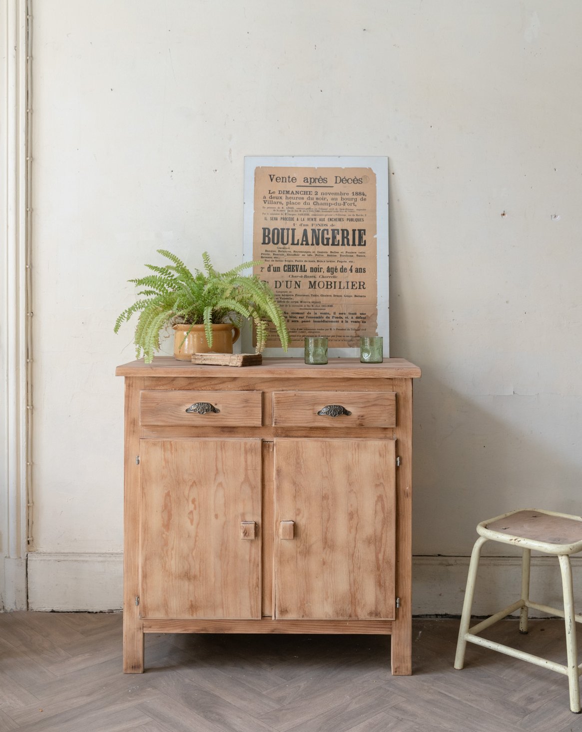 Buffet en bois de style campagne Gilbert N°1804 - Bon état, DEBONGOUT