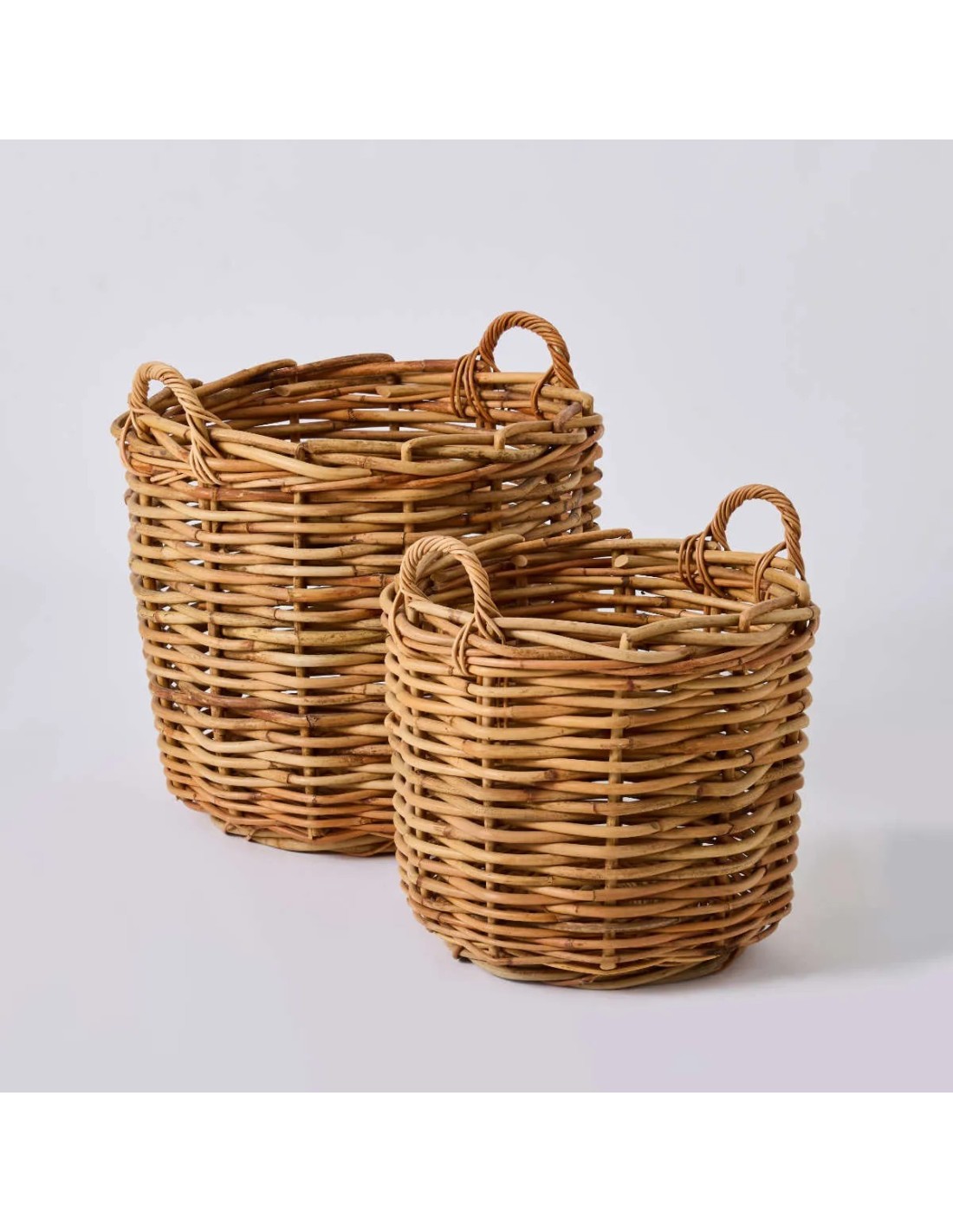 Jardinière ronde rotin lot de 2, KOK
