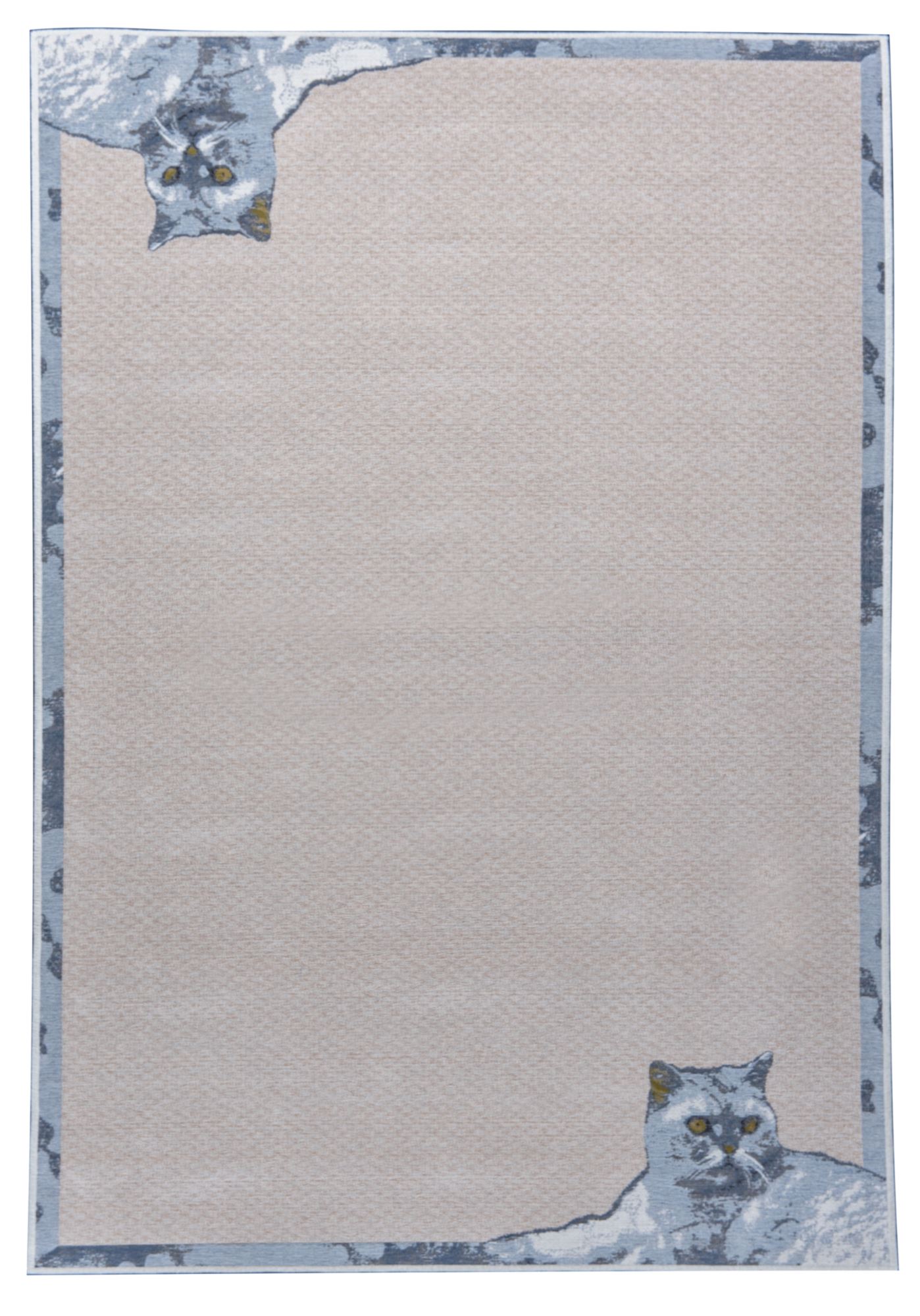 Tapis floral Flomi Cata, tissé, très fin, THEKO