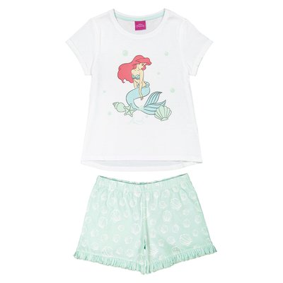 Ariel Cotton Short Pyjamas with Glittery Print DISNEY PRINCESS