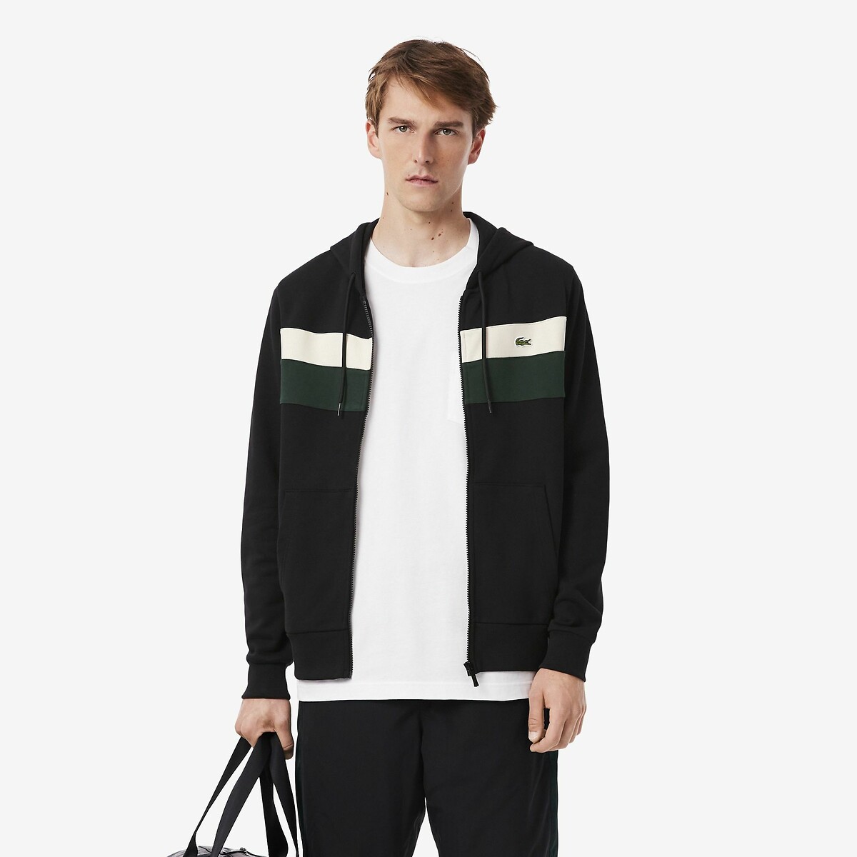 Colour-Block Zip-Up Sweatshirt, LACOSTE