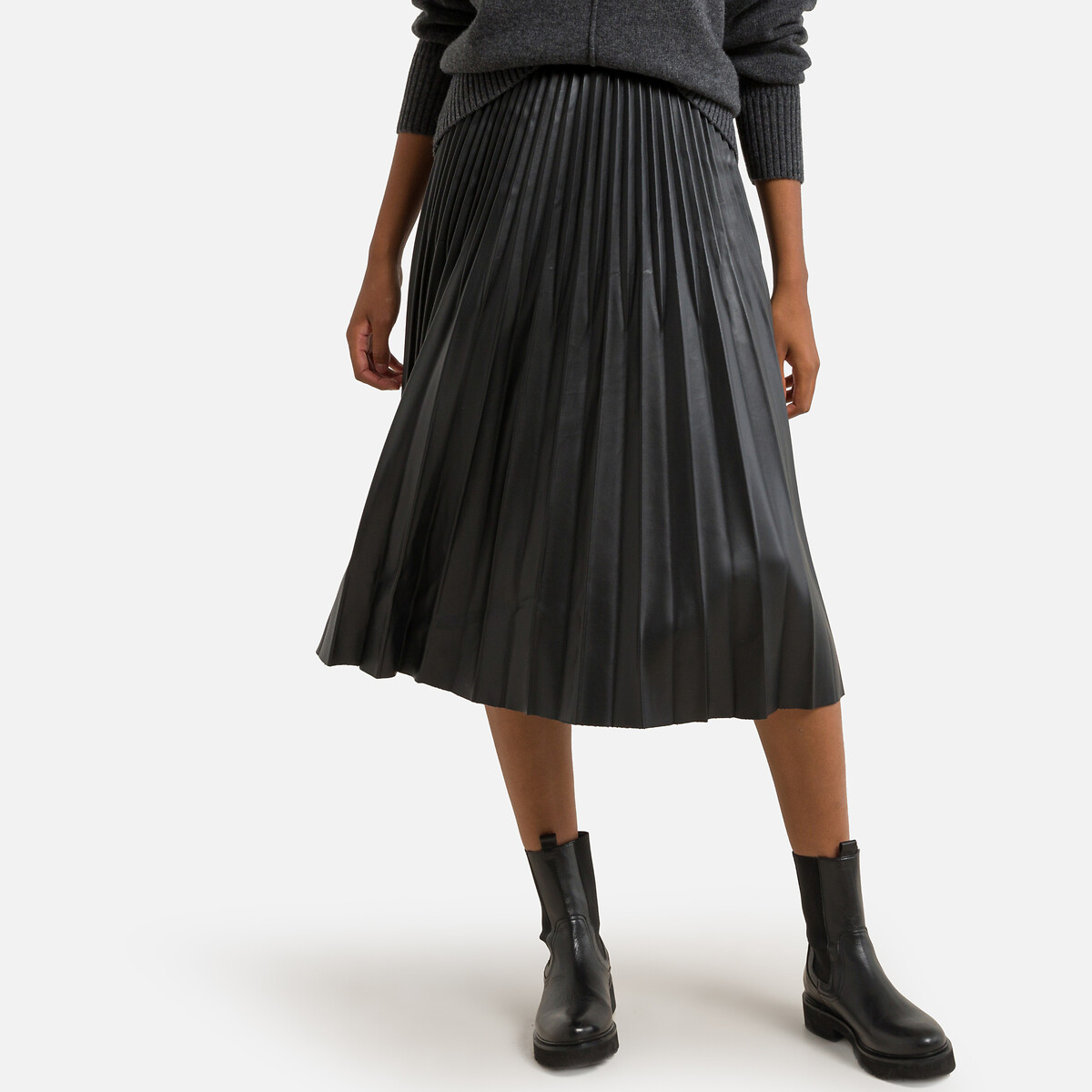 Flor sunray pleated skirt , black, Suncoo | La Redoute