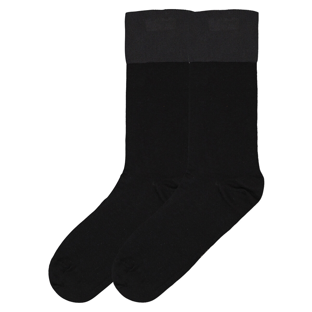 Image of Pack of 2 Pairs of Crew Socks in Cotton Mix