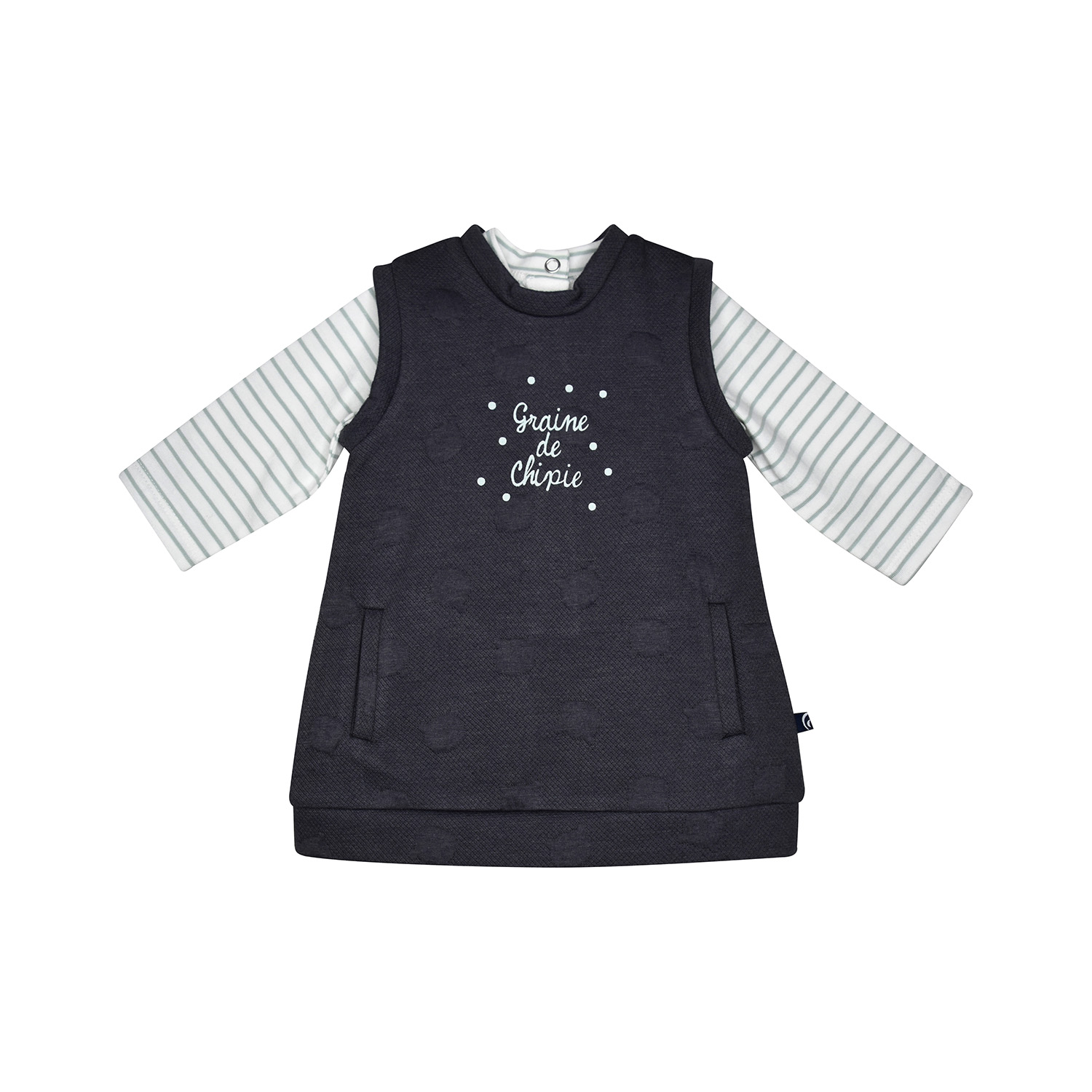 Ensemble tshirt robe providence maille, SUCRE D'ORGE