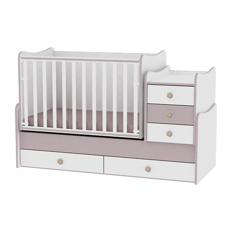 Lit Bebe Evolutif Combine 3en1 Maxi Plus Cappucino Beige Lorelli La Redoute