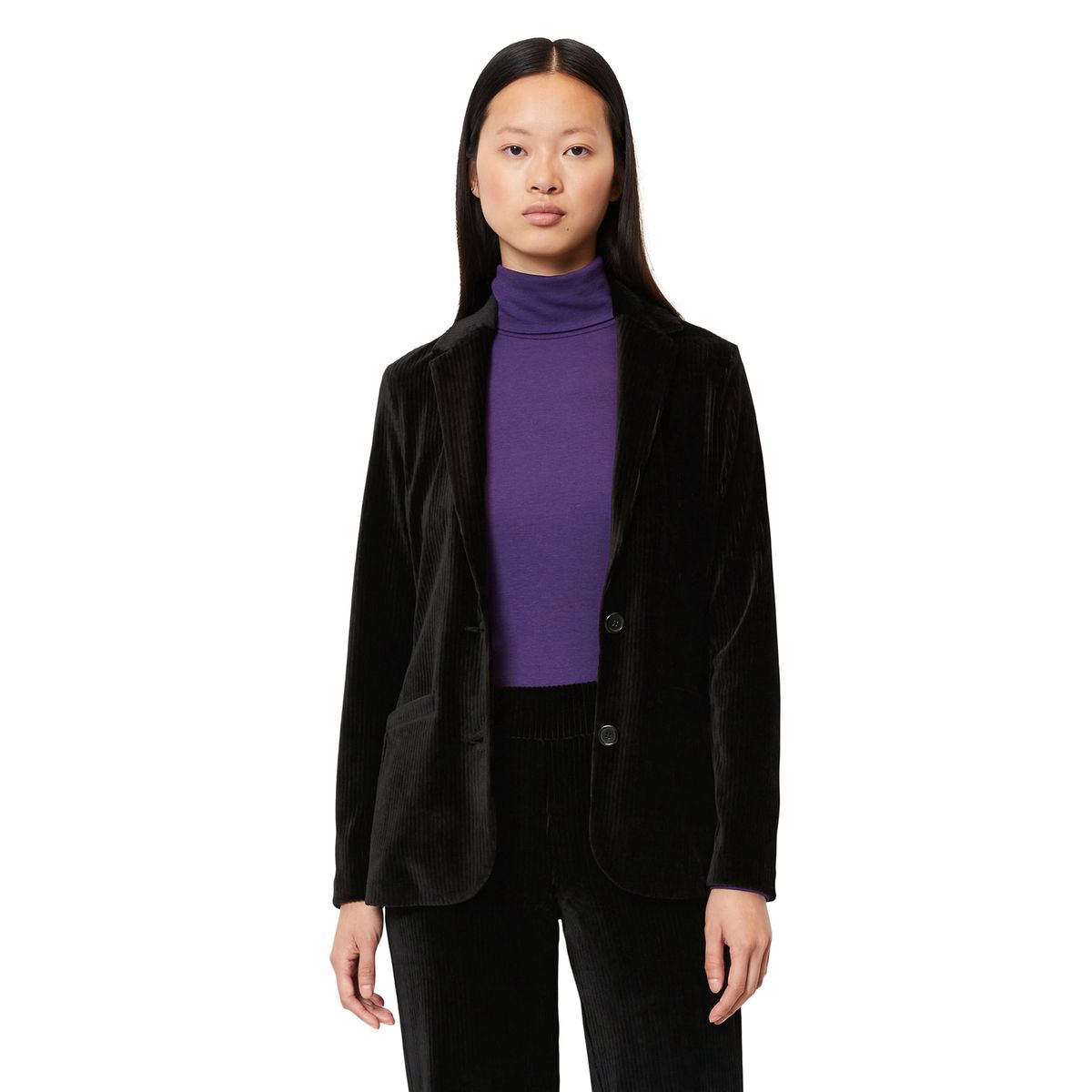 Veste velours cotel noire femme La Redoute