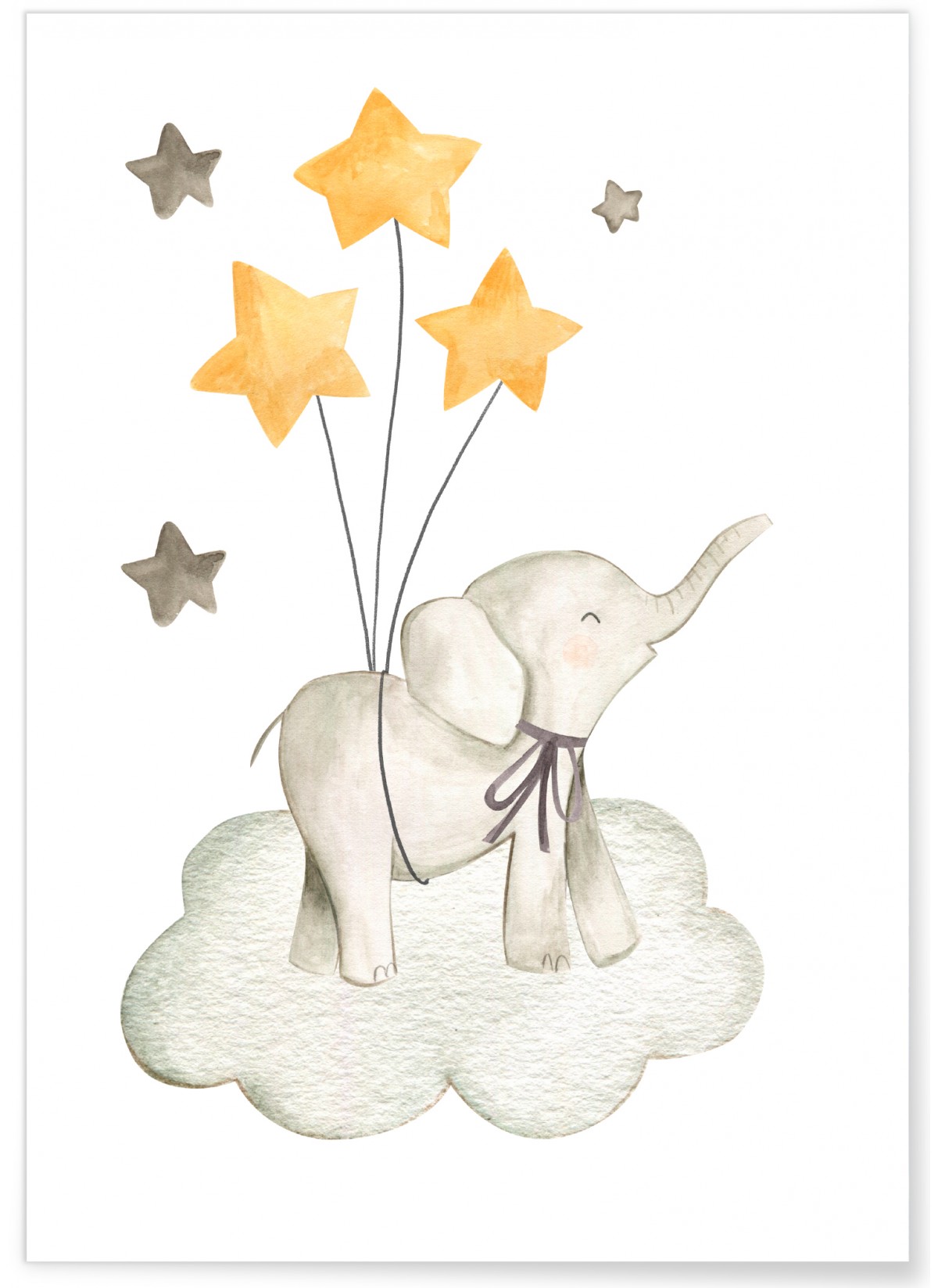 Affiche Enfant Éléphant, L'AFFICHERIE