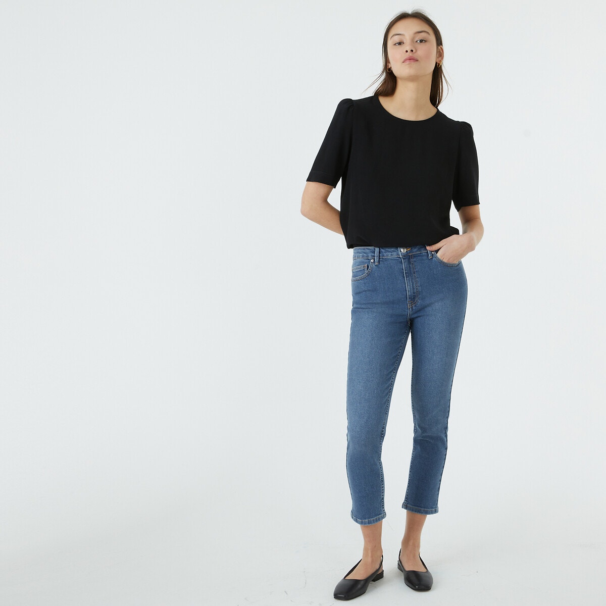 La redoute jean discount femme taille haute