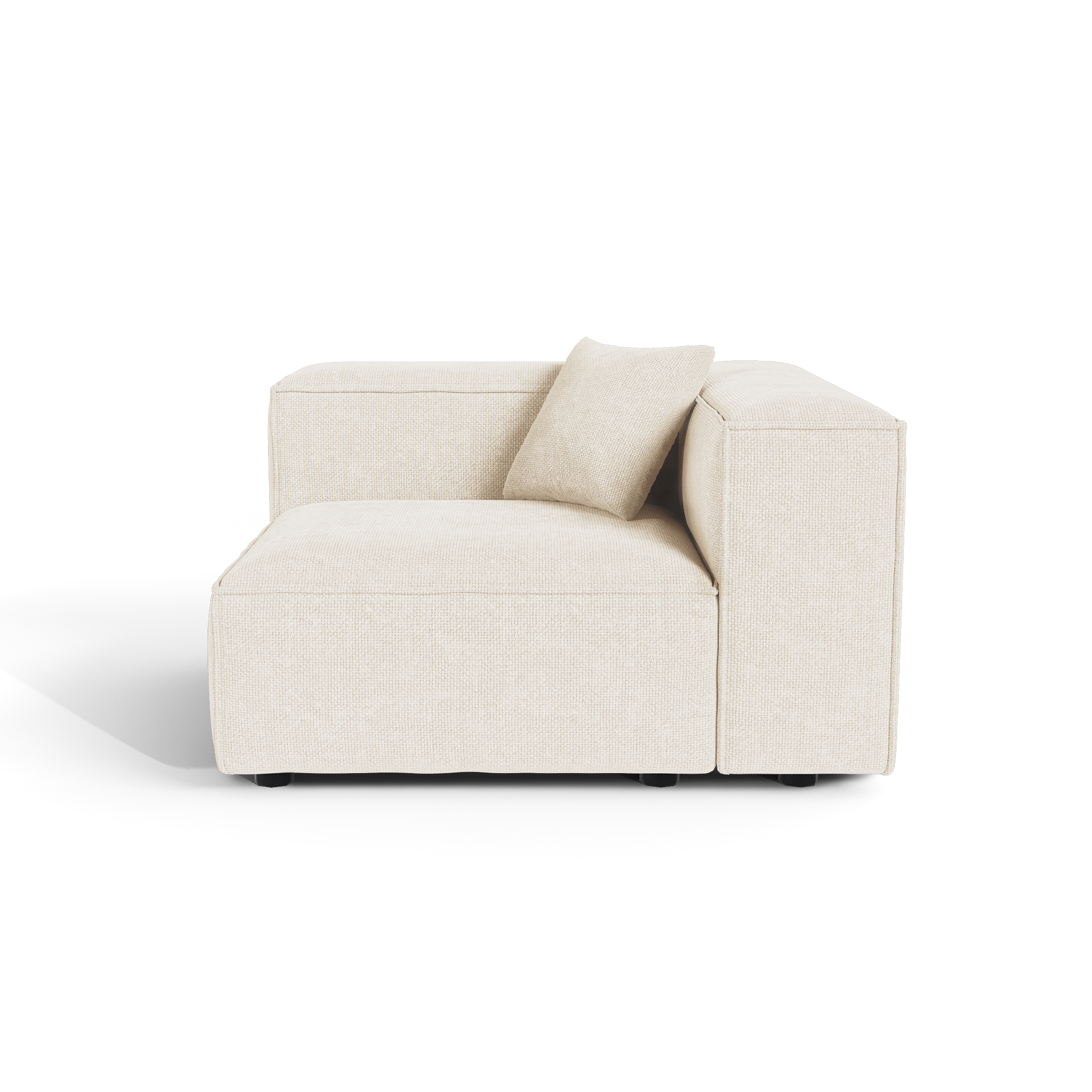 Module d'angle droit en velours chenillé CUBI, SIA HOME