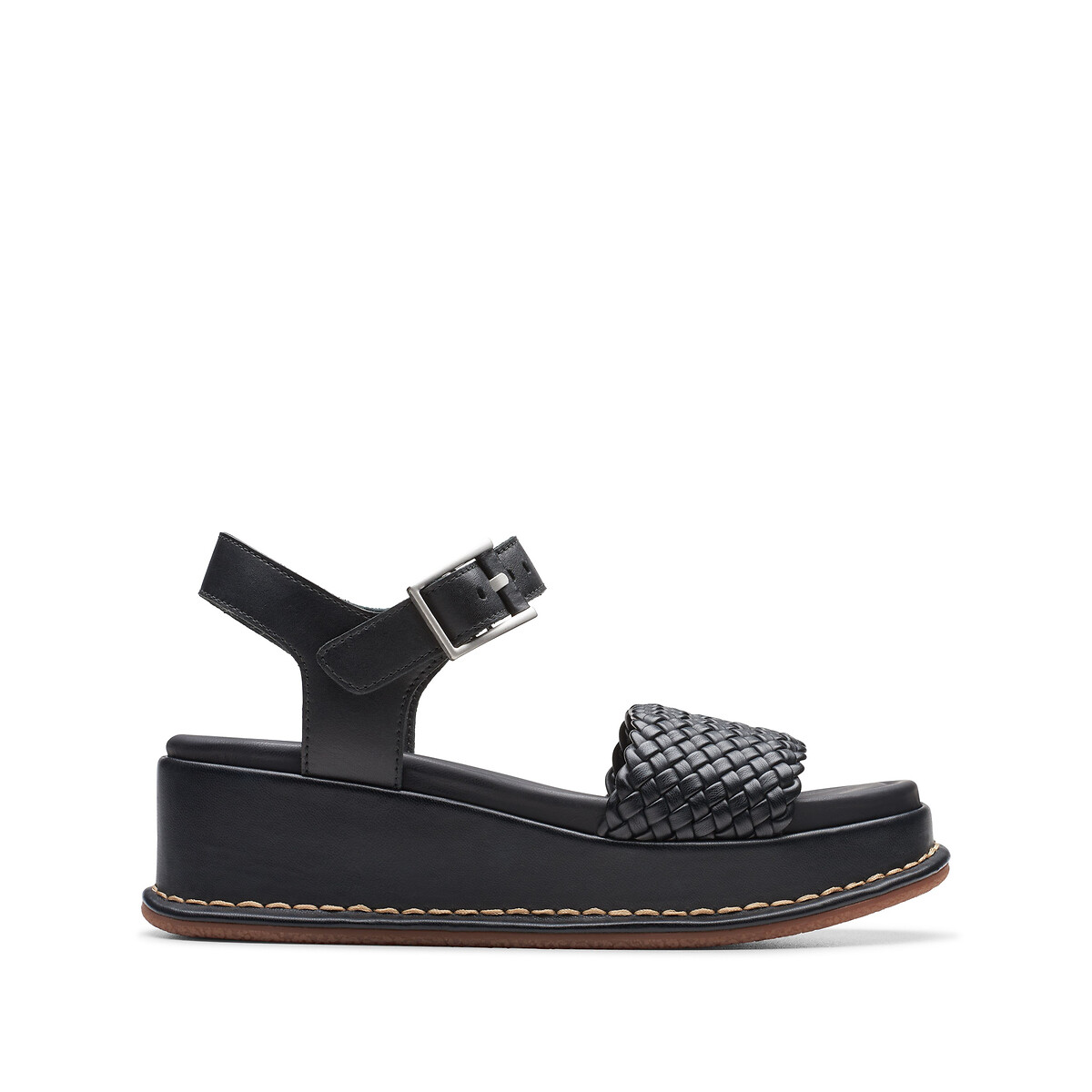 Kimmei Bay Leather Sandals with Wedge Heel