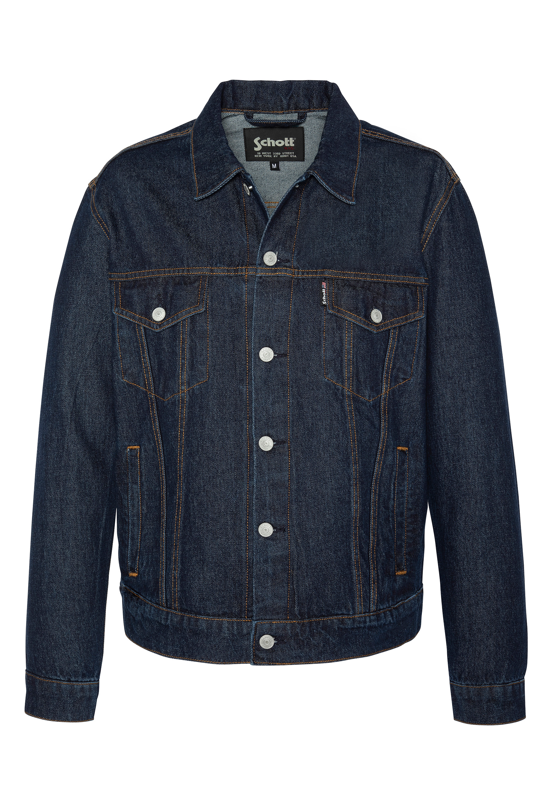Blouson trucker en denim, SCHOTT