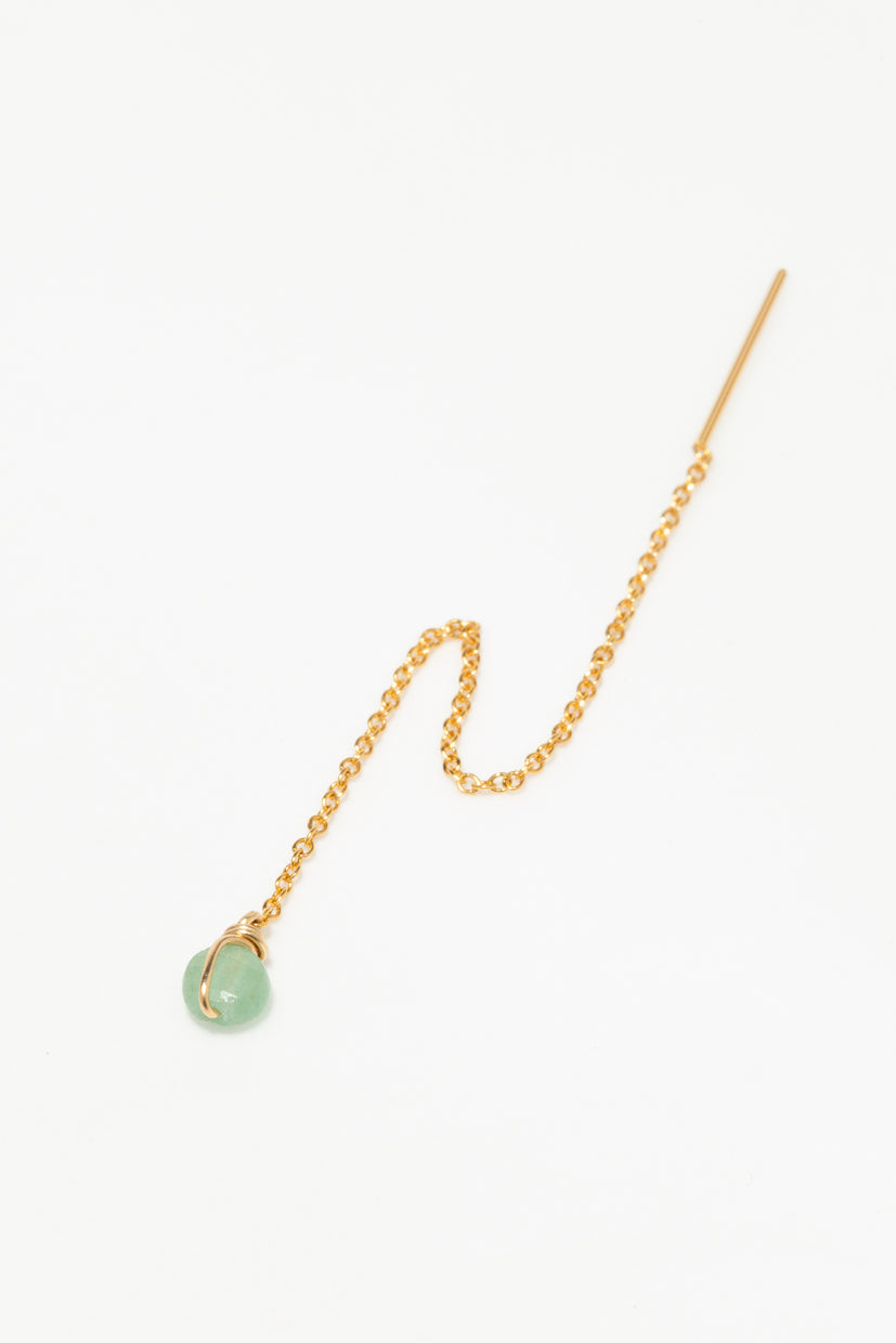 Bijou d'oreille Stella multi-positions - Aventurine, YAY PARIS